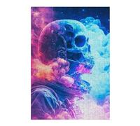Rompecabezas para Adolescentes 38x26cm/1000pcs Skull Astronaut Rompecabezas para Adultos Juego De Ingenio Una Obra De Arte Cumpleaños Y Navidad 38x26cm/1000pcs