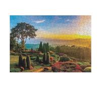 Rompecabezas para Adolescentes 38x26cm/1000pcs Sunset Garden Serenity -1 Rompecabezas para Adultos Juego Práctico Análisis Y Lógica Interacción Entre Padres E Hijos 38x26cm/1000pcs