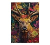 Rompecabezas para Adolescentes 38x26cm/1000pcsS Autumnal Deer Portrait-4 Rompecabezas para Adultos Juegos Relajantes Que Mejoran La Memoria Actividades Divertidas En Casa 38x26cm/1000pcsS