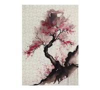 Rompecabezas para Adolescentes 38x26cm/1000pcsS Cherry Blossom Tree Art Print Rompecabezas para Adultos Juegos Relajantes Una Obra De Arte Cumpleaños Y Navidad 38x26cm/1000pcsS