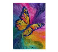 Rompecabezas para Adolescentes 38x26cm/1000pcsS Colorful Butterfly Painting-3 Rompecabezas para Adultos Juegos Divertidos Mejora La Memoria Cumpleaños Y Navidad 38x26cm/1000pcsS