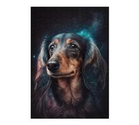 Rompecabezas para Adolescentes 38x26cm/1000pcsS Galactic Dachshund Portrait -16 Rompecabezas para Adultos Juguetes Antiestrés Mejora La Memoria Ayuda A Ejercitar El Cerebro 38x26cm/1000pcsS