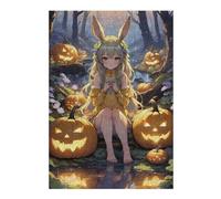 Rompecabezas para Adolescentes 38x26cm/1000pcsS Halloween Forest with Pumpkins Rompecabezas para Adultos Juegos Familiares Alivia El Estrés Juegos Desafiantes Regalos 38x26cm/1000pcsS