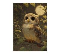 Rompecabezas para Adolescentes 38x26cm/1000pcsS Moonlit Forest Owl Rompecabezas para Adultos Juegos Familiares Alivia El Estrés Juegos Desafiantes Regalos 38x26cm/1000pcsS