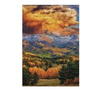 Rompecabezas para Adolescentes 38x26cm/1000pcsS Mountain Landscape with Clouds Rompecabezas para Adultos Juego De Ingenio Análisis Y Lógica Cumpleaños Y Navidad 38x26cm/1000pcsS