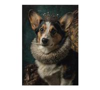 Rompecabezas para Adolescentes 38x26cm/1000pcsS Royal Corgi Portrait-3 Rompecabezas para Adultos Juegos Relajantes Una Obra De Arte Cumpleaños Y Navidad 38x26cm/1000pcsS