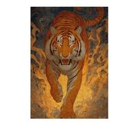 Rompecabezas para Adolescentes 38x26cm/1000pcsS Tiger Art Print, Wildlife Decor Rompecabezas para Adolescentes Juegos Divertidos Desafío Difícil Cumpleaños 38x26cm/1000pcsS