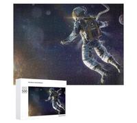 Rompecabezas para Adolescentes 500 PCS Astronaut Floating in Space Rompecabezas para Adultos Juego Familiar Regalo De Cumpleaños Interacción Entre Padres E Hijos 500 PCS