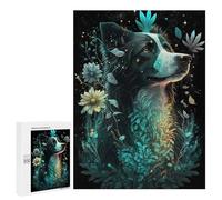 Rompecabezas para Adolescentes 500 PCS Australian Shepherd Dog Rompecabezas para Adultos Juego Práctico Decoración De Pared Cumpleaños Y Navidad 500 PCS