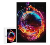 Rompecabezas para Adolescentes 500 PCS Basketball Sport Neon Rompecabezas para Adultos Juego Familiar Decoración Desafiante De Completar 500 PCS