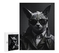 Rompecabezas para Adolescentes 500 PCS Bat Agent Funny Rompecabezas para Adolescentes Juguetes Antiestrés Mejora La Memoria 500 PCS