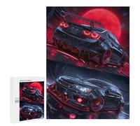Rompecabezas para Adolescentes 500 PCS Black Beauty in Red Moon Rompecabezas para Adultos Juegos Relajantes Decoración Perfecta Regalos De Cumpleaños Y Únicos 500 PCS