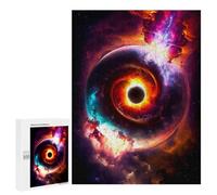 Rompecabezas para Adolescentes 500 PCS Black Hole Spiral Galaxy Rompecabezas para Adultos Juegos Relajantes Desafío Difícil Desafío Educativo 500 PCS
