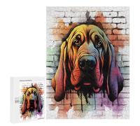 Rompecabezas para Adolescentes 500 PCS Bloodhound Graffiti Rompecabezas para Adultos Juego De Ingenio Decoración del Hogar Regalos para Reducir El Estrés 500 PCS