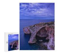 Rompecabezas para Adolescentes 500 PCS Blue Grotto At Dawn Rompecabezas para Adultos Juego Familiar Decoración Desafiante De Completar 500 PCS