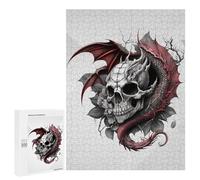 Rompecabezas para Adolescentes 500 PCS Bones of The Fire Breather Rompecabezas para Adultos Juguetes Antiestrés para La Diversión Familiar Interacción Entre Padres E Hijos 500 PCS