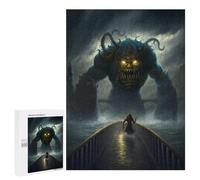 Rompecabezas para Adolescentes 500 PCS Bridge to The Monster Rompecabezas para Adultos Juegos Relajantes Pero Divertidos Y Humorísticos 500 PCS