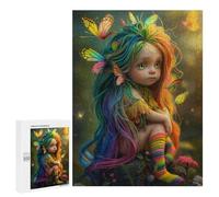 Rompecabezas para Adolescentes 500 PCS Butterfly Fairy Rompecabezas para Adolescentes Juguetes Antiestrés Mejora La Memoria 500 PCS