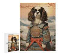 Rompecabezas para Adolescentes 500 PCS Cavalier Dog The Samurai Rompecabezas para Adultos Juego De Ingenio Ensamblaje De Patrones Interacción Entre Padres E Hijos 500 PCS