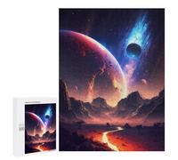 Rompecabezas para Adolescentes 500 PCS Celestial Bloom Landscape Rompecabezas para Adultos Juguetes Antiestrés para La Diversión Familiar Interacción Entre Padres E Hijos 500 PCS