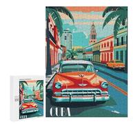 Rompecabezas para Adolescentes 500 PCS Classic Cuba Rompecabezas para Adultos Juguetes Antiestrés Arte De Pared Interacción Entre Padres E Hijos 500 PCS