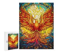 Rompecabezas para Adolescentes 500 PCS Colorful Abstarct Phoenix Rompecabezas Juguetes Antiestrés Corte De Precisión Interacción Entre Padres E Hijos 500 PCS
