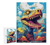 Rompecabezas para Adolescentes 500 PCS Colorful Dinosaur Artwork-1 Rompecabezas para Adolescentes Juego Familiar Decoración De Pared Interacción Entre Padres E Hijos 500 PCS