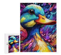 Rompecabezas para Adolescentes 500 PCS Colorful Duck Artwork-2 Rompecabezas para Adultos Juego De Ingenio Decoración del Hogar Actividades Divertidas En Casa 500 PCS