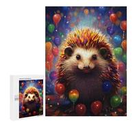 Rompecabezas para Adolescentes 500 PCS Colorful Hedgehog Party Rompecabezas para Adultos Juego Familiar Regalo De Cumpleaños Interacción Entre Padres E Hijos 500 PCS