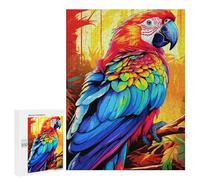 Rompecabezas para Adolescentes 500 PCS Colorful Macaw Parrot Art Rompecabezas Juguetes Antiestrés Decoración Diversión En Casa Actividades, 500 PCS
