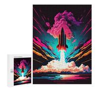 Rompecabezas para Adolescentes 500 PCS Colorful Rocket Rompecabezas para Adultos Juegos Relajantes Desafío Difícil Desafío Educativo 500 PCS