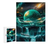 Rompecabezas para Adolescentes 500 PCS Cosmic Waterfalls Rompecabezas para Adultos Juegos Relajantes Desafío Difícil Desafío Educativo 500 PCS