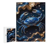Rompecabezas para Adolescentes 500 PCS Crab Kintsugi Art Rompecabezas para Adultos Juguetes Antiestrés para La Diversión Familiar Interacción Entre Padres E Hijos 500 PCS