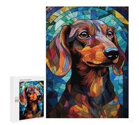 Rompecabezas para Adolescentes 500 PCS Dachshund Dog Rompecabezas para Adultos Juguetes Antiestrés para La Diversión Familiar Interacción Entre Padres E Hijos 500 PCS