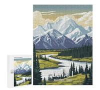 Rompecabezas para Adolescentes 500 PCS Denali National Park Rompecabezas para Adultos Juego Práctico Carrera De Velocidad Manual Desafío Educativo 500 PCS