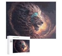 Rompecabezas para Adolescentes 500 PCS Digital Art Lion's Majesty Rompecabezas para Adultos Juegos Familiares Análisis Y Lógica Actividades Divertidas En Casa 500 PCS