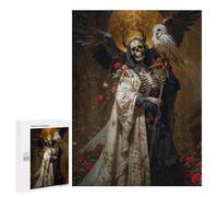 Rompecabezas para Adolescentes 500 PCS Diosa De Lo Inevitable Santa Muerte Rompecabezas para Adultos Juego Práctico Decoración De Pared Cumpleaños Y Navidad 500 PCS