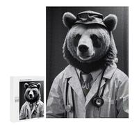 Rompecabezas para Adolescentes 500 PCS Doctor Bear Rompecabezas para Adultos Juegos Relajantes Decoración Perfecta Regalos De Cumpleaños Y Únicos 500 PCS