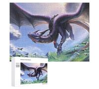 Rompecabezas para Adolescentes 500 PCS Dragon Soaring Through Clouds Rompecabezas para Adultos Juego Familiar Regalo De Cumpleaños Interacción Entre Padres E Hijos 500 PCS