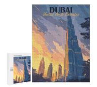 Rompecabezas para Adolescentes 500 PCS Dubai, United Arab Emirates Travel Rompecabezas para Adultos Juegos Relajantes Decoración Actividades Divertidas En Casa 500 PCS