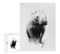 Rompecabezas para Adolescentes 500 PCS Dugong Inked Marine Mammal Rompecabezas para Adultos Juego Familiar Decoración Desafiante De Completar 500 PCS