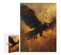 Rompecabezas para Adolescentes 500 PCS Eagle in Flight Painting Rompecabezas para Adultos Juegos Relajantes Desafío Difícil Desafío Educativo 500 PCS