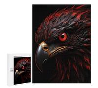 Rompecabezas para Adolescentes 500 PCS Eagle Red and Black Animal Rompecabezas para Adultos Juegos Relajantes Decoración Actividades Divertidas En Casa 500 PCS
