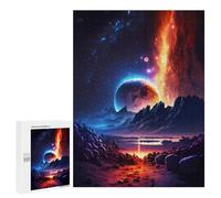 Rompecabezas para Adolescentes 500 PCS Edge of Galaxy Landscape Rompecabezas para Adolescentes Juguetes Antiestrés Mejora La Memoria 500 PCS