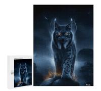 Rompecabezas para Adolescentes 500 PCS Ember Lynx - Silent Flame of The Shadow Realm Rompecabezas para Adultos Juegos Relajantes Desafío Difícil Desafío Educativo 500 PCS