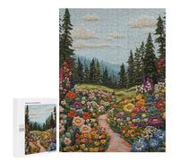 Rompecabezas para Adolescentes 500 PCS Embroidered Forest Path Rompecabezas para Adultos Juegos Relajantes Pero Divertidos Y Humorísticos 500 PCS