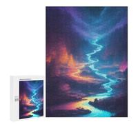 Rompecabezas para Adolescentes 500 PCS Enchanted River Landscape Rompecabezas para Adultos Juego De Ingenio Decoración del Hogar Regalos para Reducir El Estrés 500 PCS