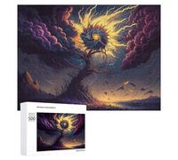 Rompecabezas para Adolescentes 500 PCS Enchanted Tree of Lightning -5 Rompecabezas para Adultos Juegos Divertidos Decoración Perfecta como Regalos para Toda La Familia 500 PCS