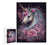 Rompecabezas para Adolescentes 500 PCS Enchanted Unicorn Fantasy Art Print -1 Rompecabezas para Adultos Juego Práctico Que Mejora La Memoria Actividades Divertidas En Casa 500 PCS