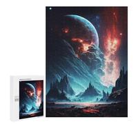 Rompecabezas para Adolescentes 500 PCS End of Stars Landscape Rompecabezas para Adultos Juguetes Antiestrés para La Diversión Familiar Interacción Entre Padres E Hijos 500 PCS